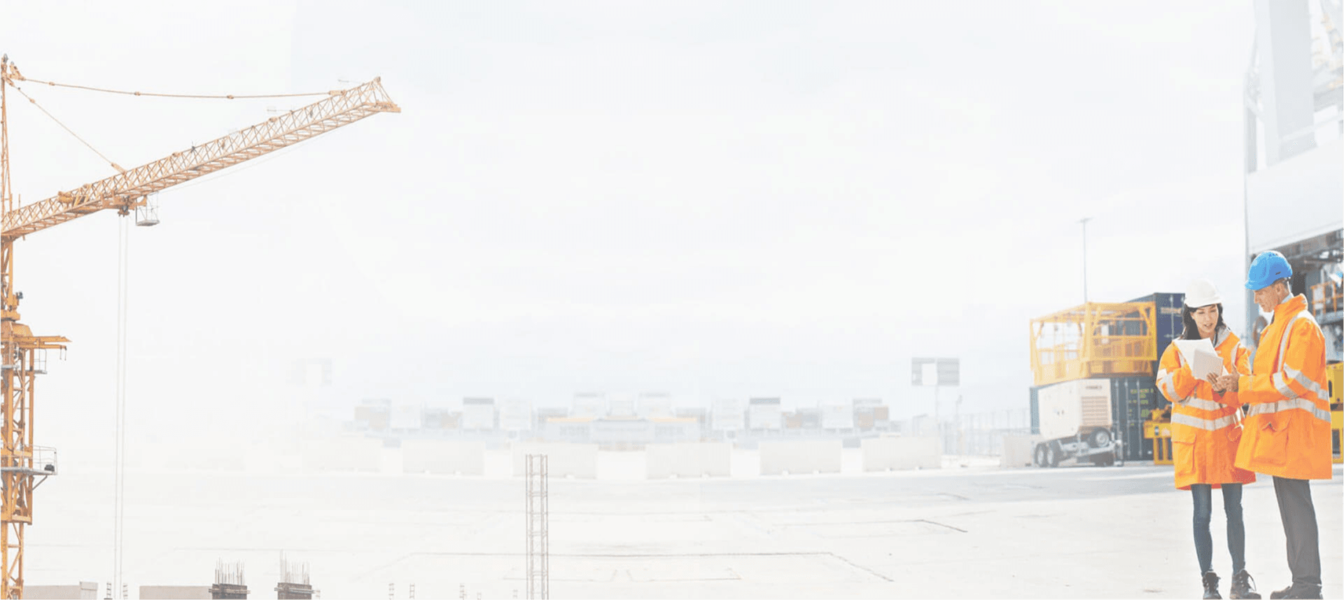 Construction hero background